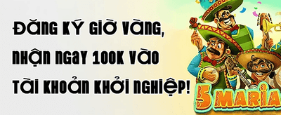 Thưởng Chào Mừng 100% Cho Thành Viên Mới promotion banner
